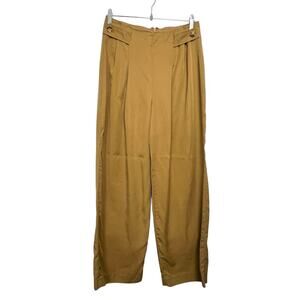 Banana Republic Wide Leg Pants Size 6 Tan High Rise Lightweight Flowy 28x29